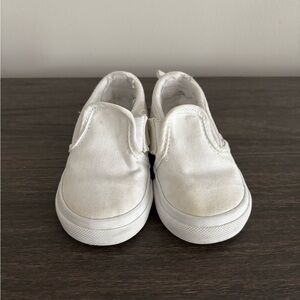 Kids White Vans Size 5.5C